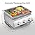 R.W.FLAME 3-Burner Tabletop Propane Gas Grill Stainless Steel Portable Outdoor Griddle,24,000 BTU Compact Flat Top Camping BBQ Grill,347 Sq. In. Cooking Area