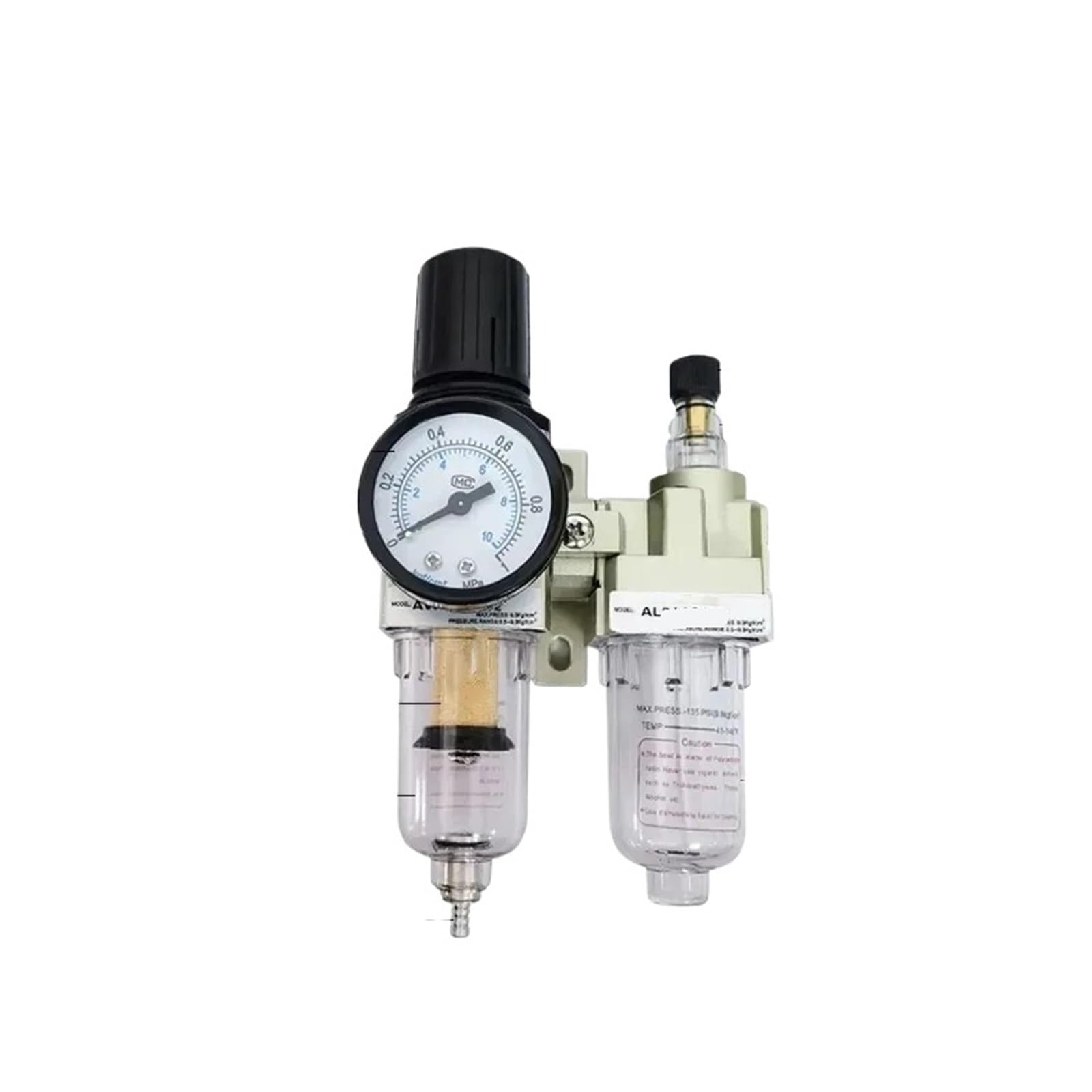 AYNRJKKX AC2010-02D AC3010-02 AC3010-03 FRL air Source Treatment Pneumatic Compressed Filter Pressure Regulator Oiler Automatic Drain(AC2010 02D)