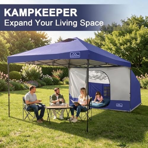 Image of KAMPKEEPER Side Tent,1 /2 Person Camping Tent for 10' x 10' Pop Up Canopy