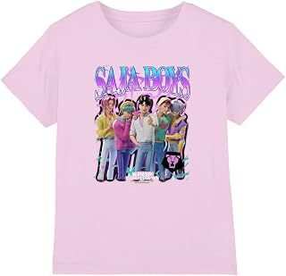 KPop Demon Hunters Unisex Kinder Kpop Demon Hunters Saja Boys Bootleg Kids T Shirt, Pink T-Shirt (1er Pack)
