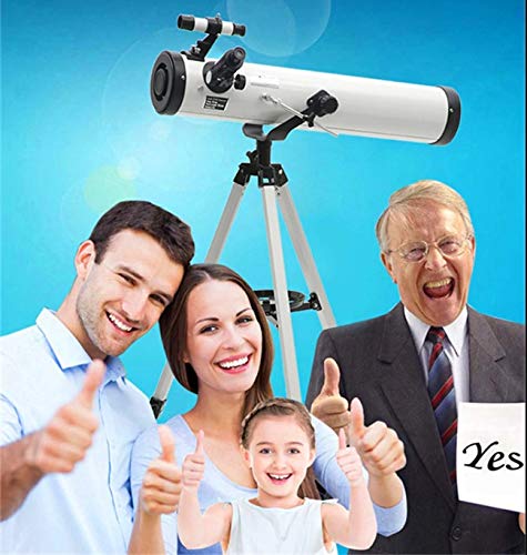 FotoCart 76AZ Reflector Astronomical Telescope (Suitable for Earth and Universe) (Silver) - Image 9 thumbnail
