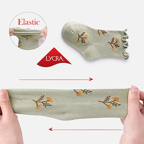 Baby Toddler Girls Ruffle Socks Little Girl Frilly Dress Socks for Newborn Infant Crew Cotton3