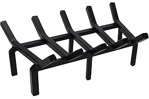 17 Inch Fireplace Grates, Heavy Duty Solid Steel