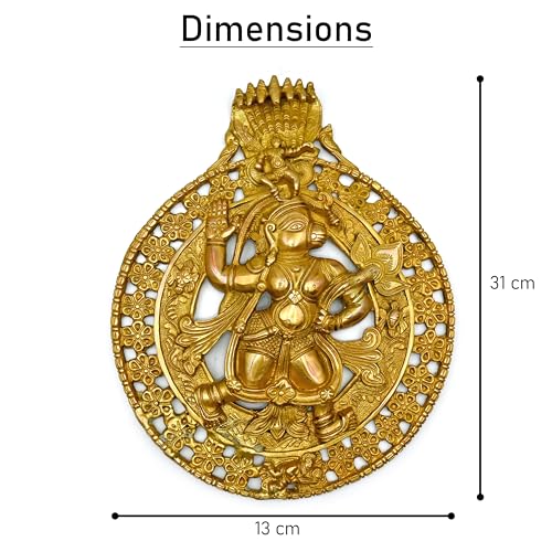 Image of Handcrafted Lord Balaji Religious Wall Hanging for Home Decor, Size - 13x31Cm, Weight - 1130gm