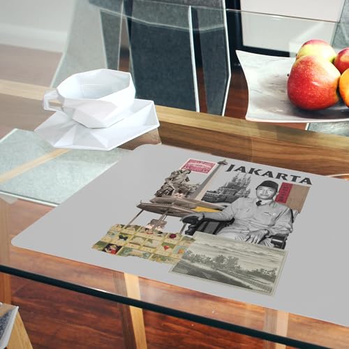 Set de table liège gris grand format naperon table basse