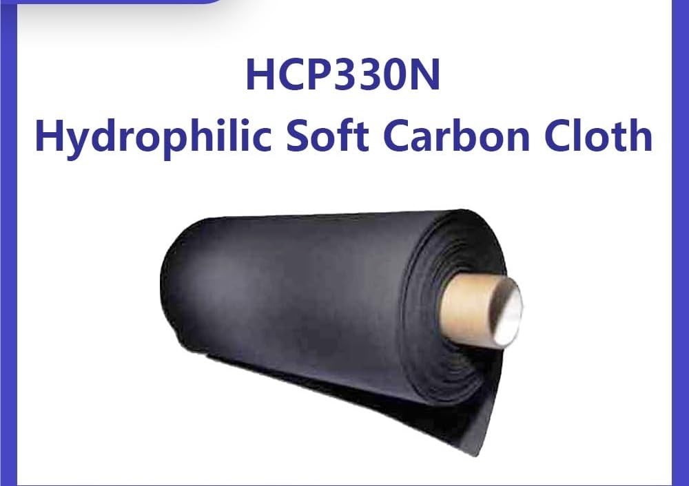 1 capa de difusión de tela de carbono hidrofílica HCP330N y HCP331N, soluciones GDL for pilas de combustible.(HCP330P-16cm*32cm)