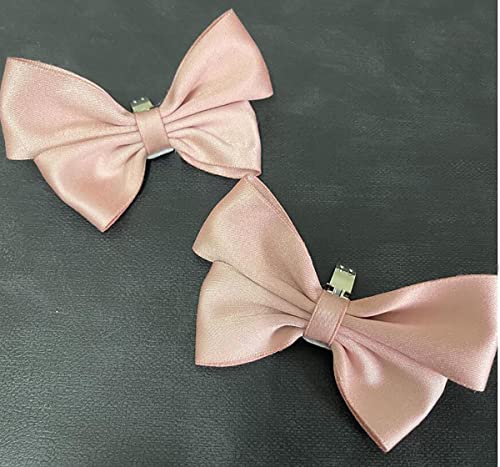 Image of Fodattm 2PCS Handmade Bow Knot Shoe Buckle Clips Wedding Shoe Decoration Charms DIY Crafts Findings Accessories Package