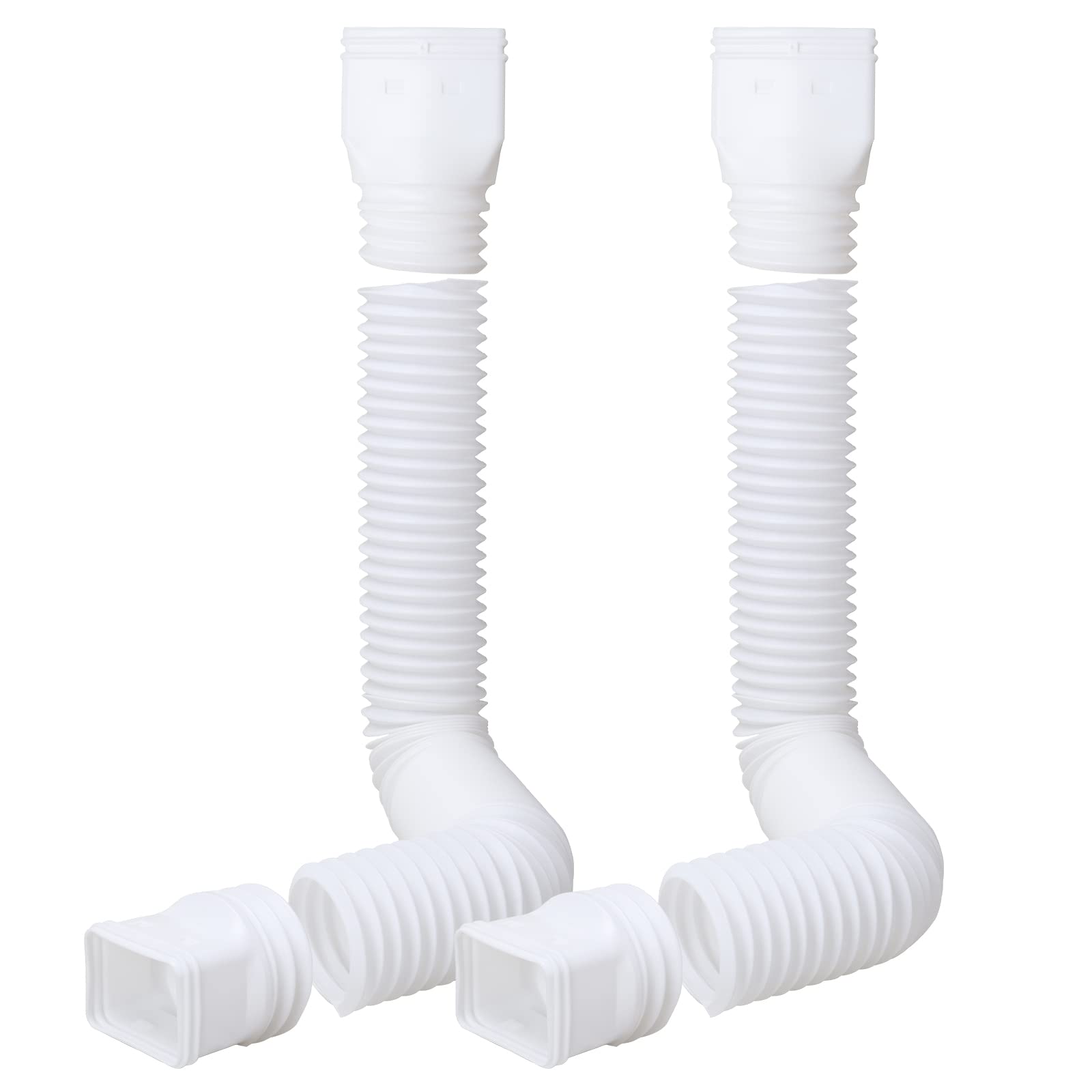 Buy Flexible Downspout Extensions, 2 Pack Down Spout Drain Extender