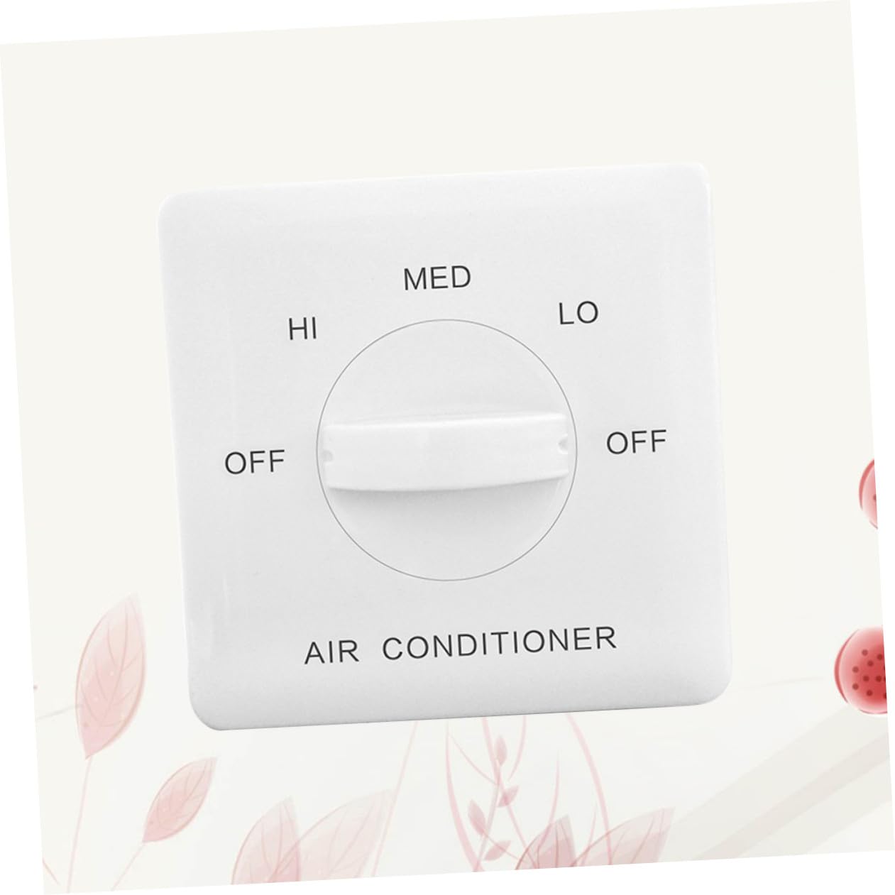 jojofuny Interruttore Velocità Fan Coil a 3 Velocità in Abs Bianco Regolazione Ventilatore per Condizionatore D'aria Centralizzato
