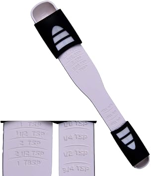 Adjustable Measuring Spoon White,Creative Double End Adjustable Scale, Eight Stalls Measuring Spoon,Measuring Dry/Semi-Liquid Ingredients,Metering Spoon for Baking,Cooking,Coffee,Sugar,Salt,Powder.