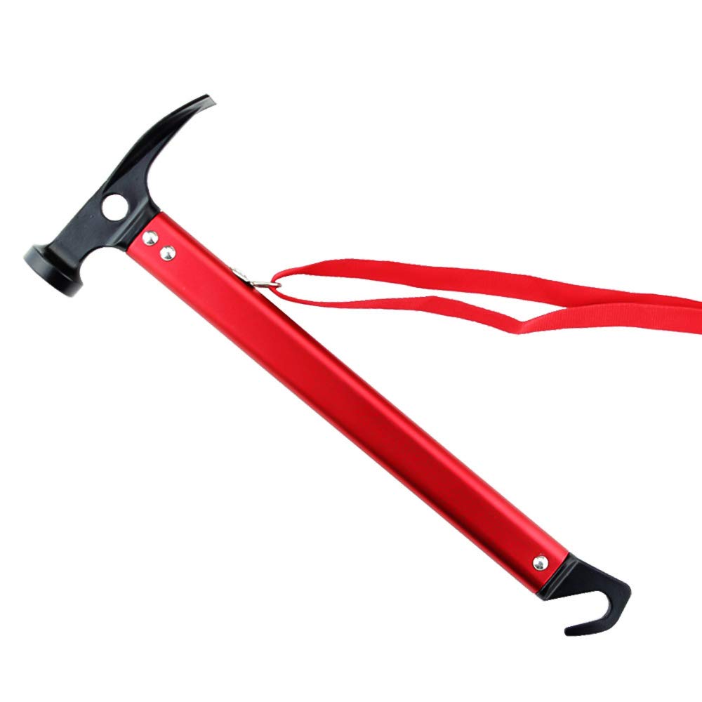 Langing Light Camping Tent Hammer Multifunctional Weight Hammers Tents Peg Puller Remover