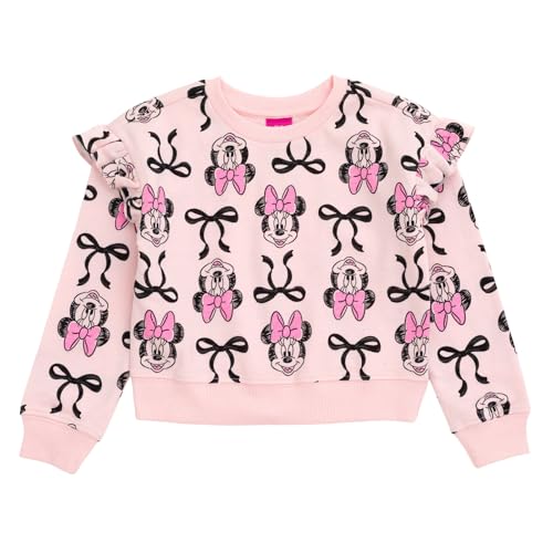 Disney Minnie Mouse Fleece Sweatshirt and Pants Outfit Set Newborn to Big Kid Sizes (Newborn - 14-16)2