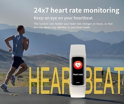 Image of Cubonic New Health Fitness Tracker Watch C68 Smart Bracelet with 1.1 Inch AMOLED Screen Heart Rate Monitor Calories Call Reminder