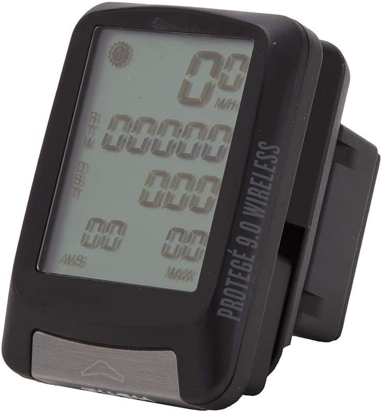 Planet Bike Protegé 9.0 Wireless Bike Computer,Black