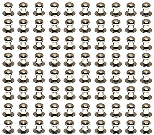 starPG ネジ式 6mm ギボシ 80個セット レザー用 レザークラフト ハンドメイド パーツ
