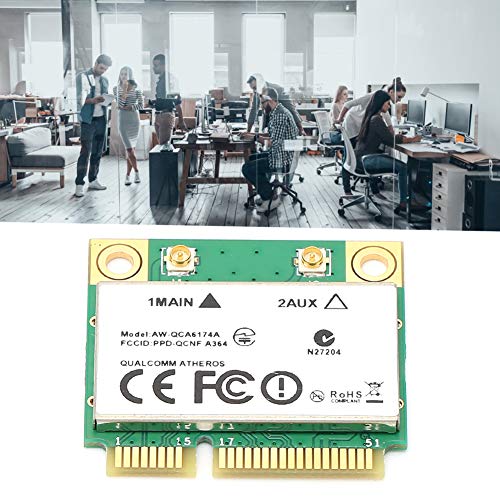 Cuifati Network Card, Laptops QCA6174A Mini PCIE Highspeed Support IEEE 802.11a/b/g/n/ac miniatura 3