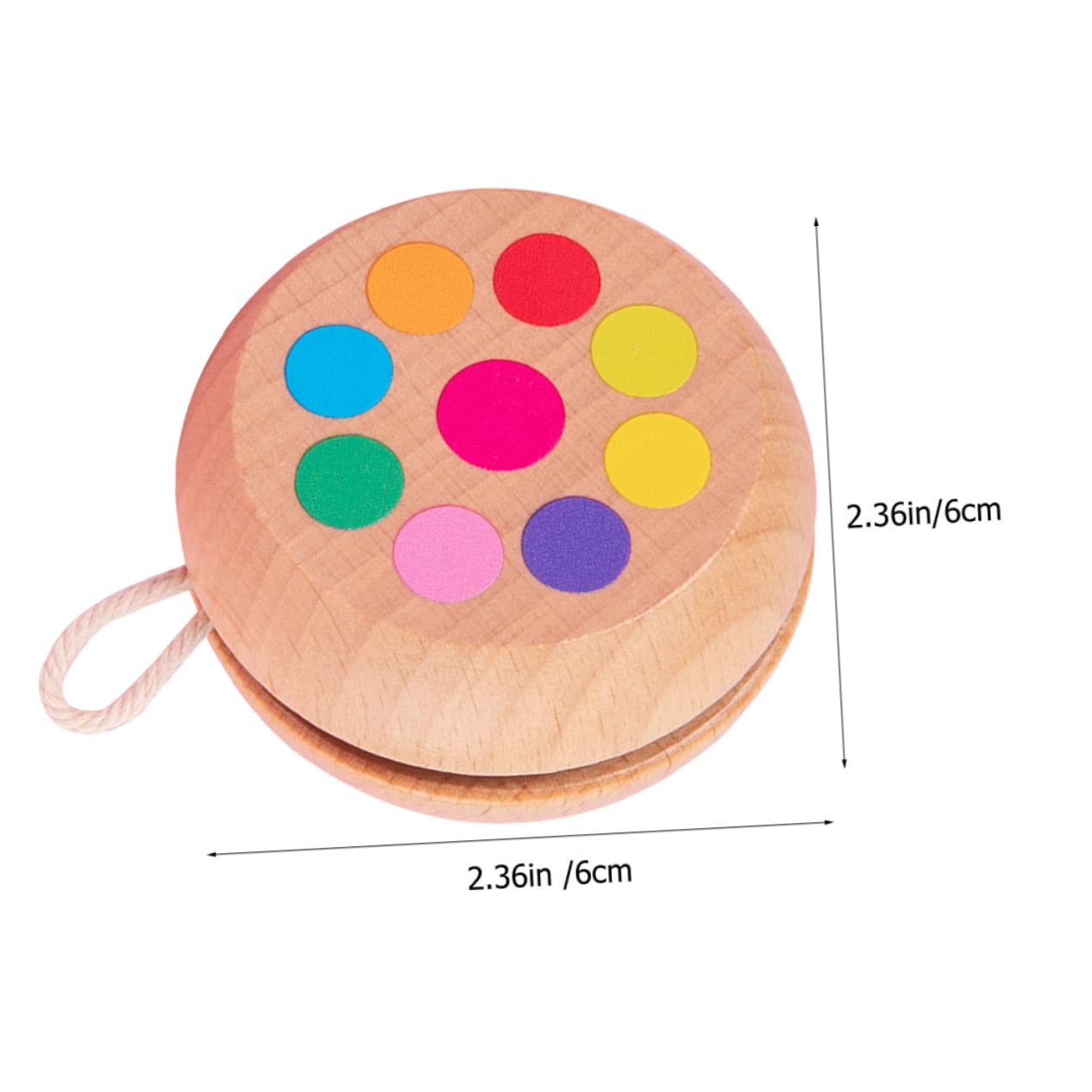 Abaodam Yoyos for Boys and Girls Party 2pcs Blue Yoyo Balls Wooden Toys for Boys and Girls Educational Toy Fingertip Plaything