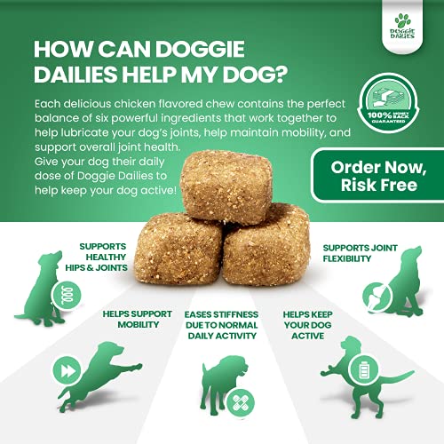 Doggie Dailies Glucosamine for Dogs, 225 Soft Chews, Advanced Hip and Joint Supplement for Dogs with Glucosamine… - Image 3