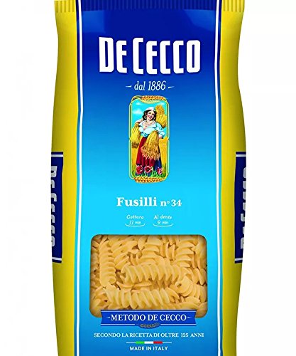 Pasta Fusilli N° 34 de Cecco en bolsa de 3 kg