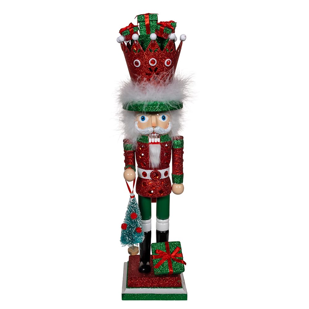 Casse-Noisettes Hollywood Kurt Adler 45 cm rouge vert, grand automate décoration de Noël