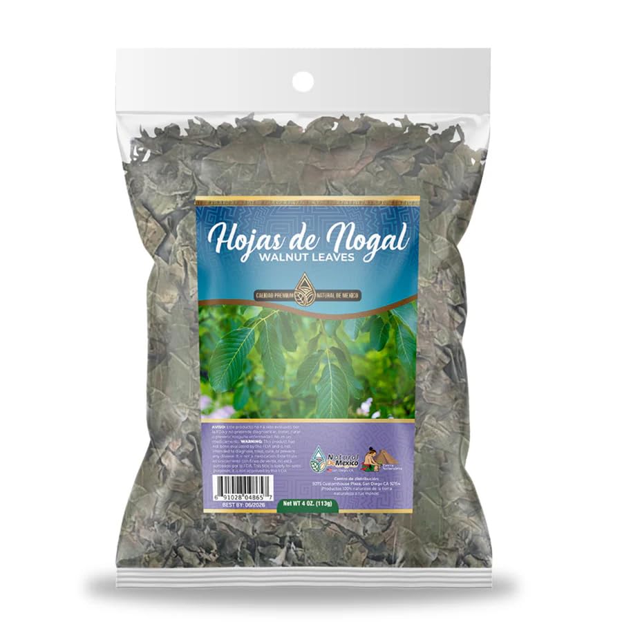 Hojas de Nogal Hojas de Nuez Hojas de Hierba Té de Hierbas 4 oz - 113 g Hierba Natural Mexicana Hierba Salvaje Artesanal Natural De Mexico