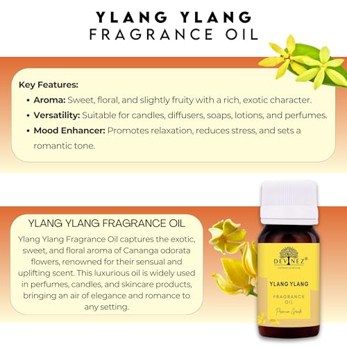 Image of Devinez Musk, Ylang-Ylang Aroma Oil for Diffuser /Ultrasonic Aroma Diffuser /Tealight Diffuser /Reed Diffuser, 15ml Each
