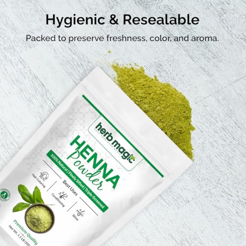 Polvo de Henna para Cabello 500g, Color Natural Naranja-Rojo miniatura 2