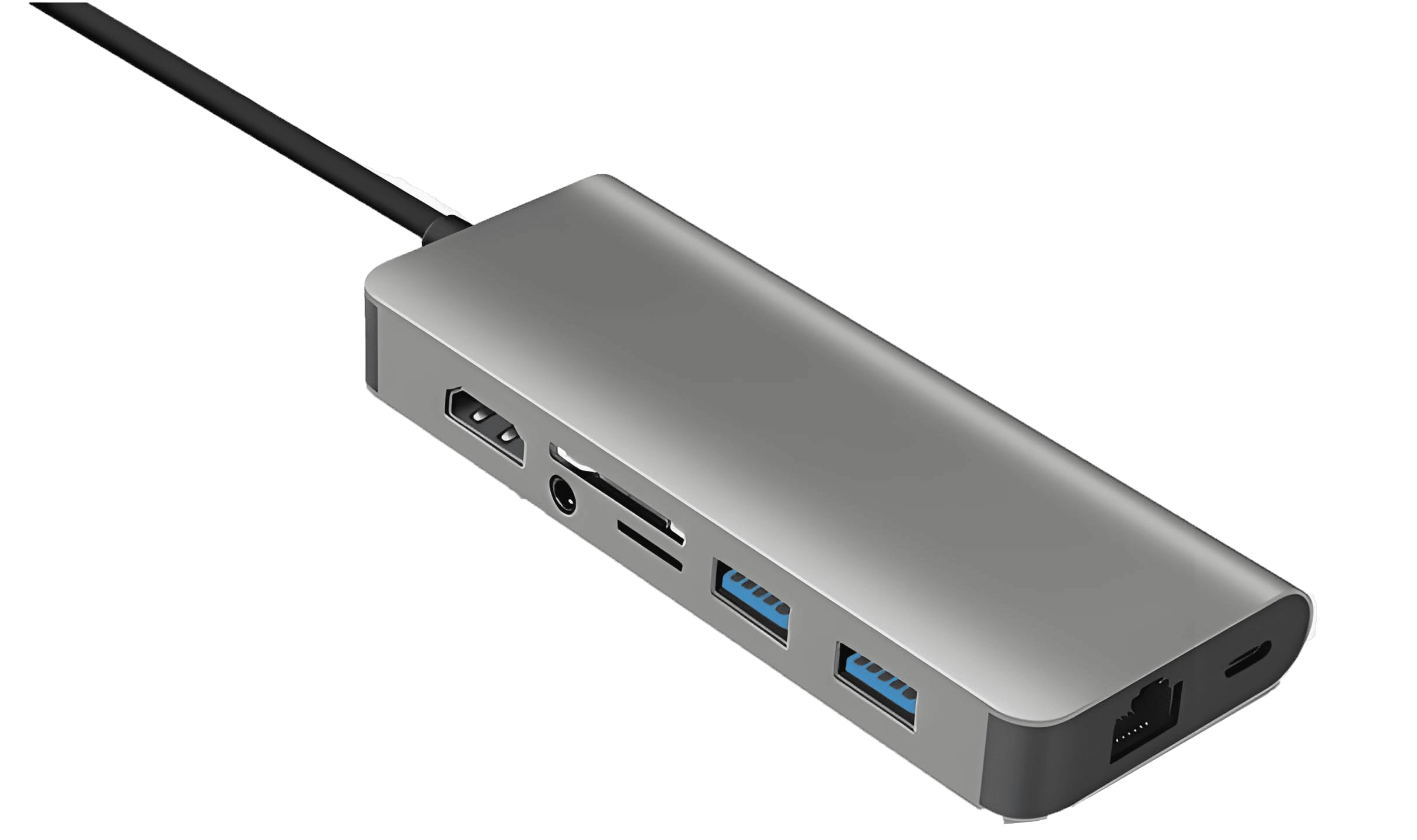 Wielofunkcyjny adapter USB typu C 8 w 1, kompatybilny z MacBook Air Pro Mini i innymi laptopami typu C