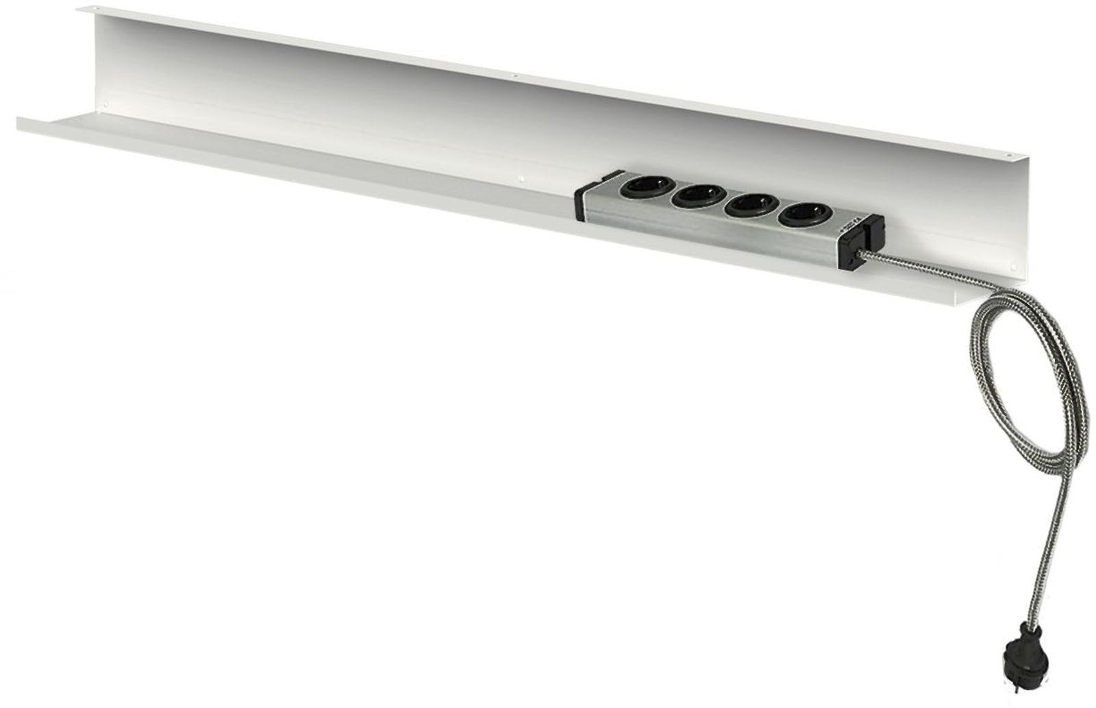Kerkmann Kabelkanal zur Aufnahme von Steckdosen, Kabeln etc. 800mm weiß