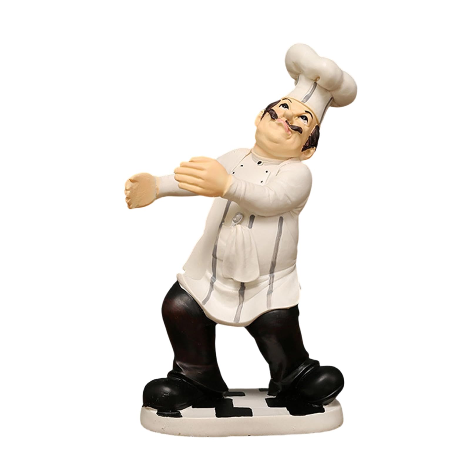 hogtnd Funny Chefs Resin Figurine Chef and Craft Statue for Countertops, Cabinets, Cupboard Decor, Collectible Ornament, Gift, Resin Figurine