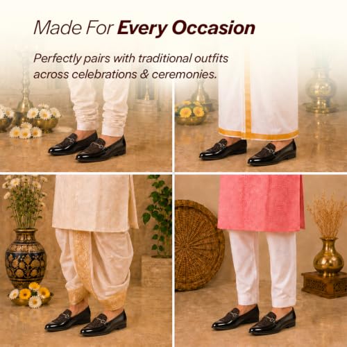 Image of FAUSTO Men Leather Pull-On Shoes