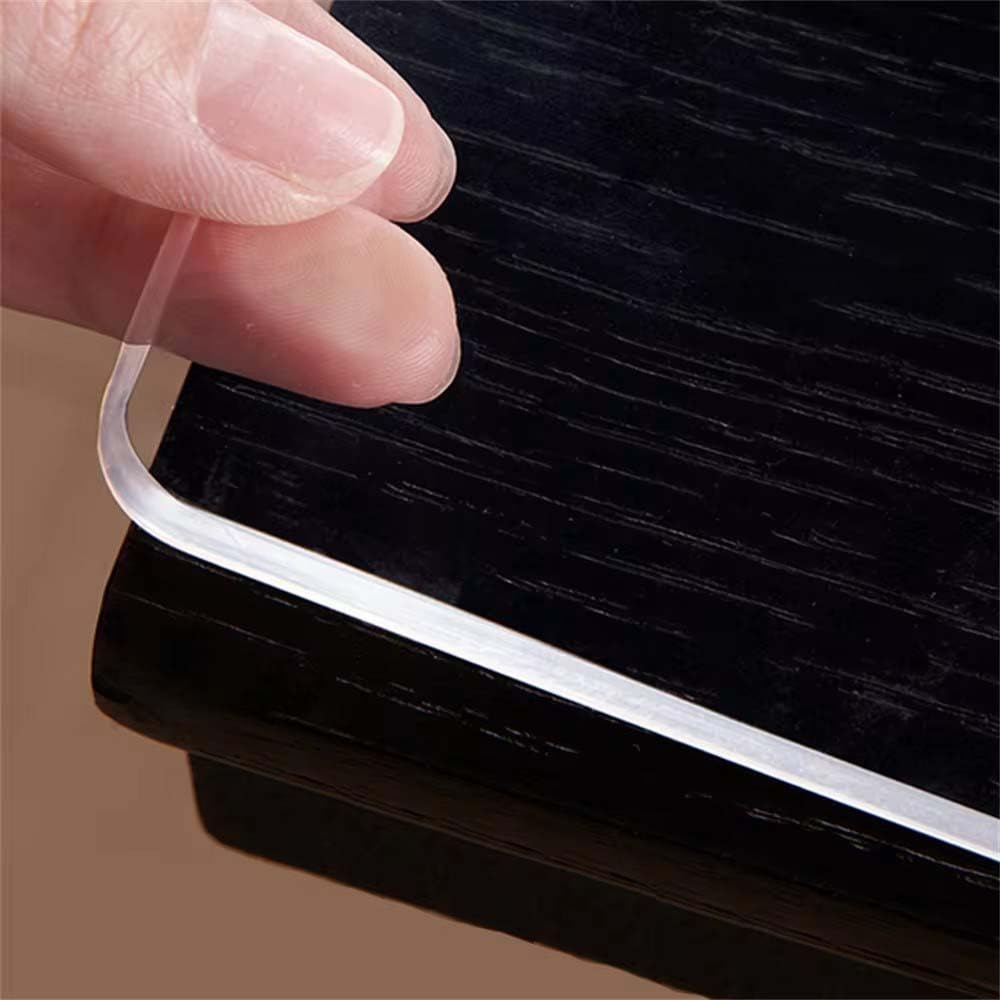 QBYRSSS Transparent Table Cover Protector Transparent Table Cover 200x100cm 2mm/3mm Thick Waterproof Matt Table Protector Custom Fit Durable Clear Tablecloth Ideal for Home & Events