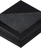 KOVSGQ Bügelvlies Bügeleinlage zum Verstärken 1x1m Bügelflies für Stoff Aufbügelbarer Vliesstoff Einlagestoff Schwarz 35g/m² Vlies zum Aufbügeln für Bügelfalten Nähhandwerk Verstärkte Bekleidung