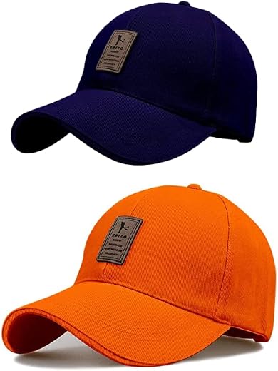 RYTORIA Cotton Baseball Cap for Kids 4 to 10 Years Combo Pack Adjustable Breathable Outdoor Cap for Hunting Fishing Sports...