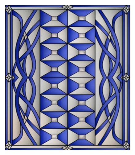 Película de vidriera esmerilada for privacidad, Pegatinas Adhesivas estáticas, Ducha, Cocina, Oficina, decoración del hogar para Ventana(14,56cmX80cm)