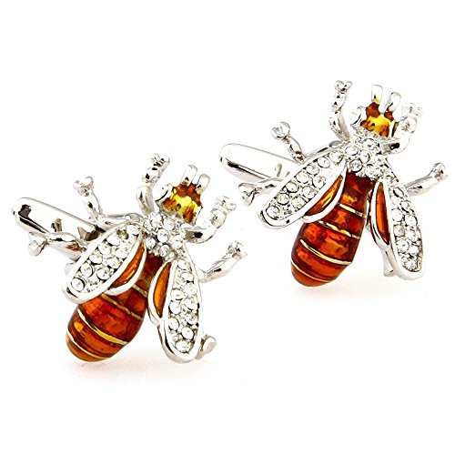 Procuffs Novelty Wasp Hornet Bee Shape Insect Men's Cufflinks
