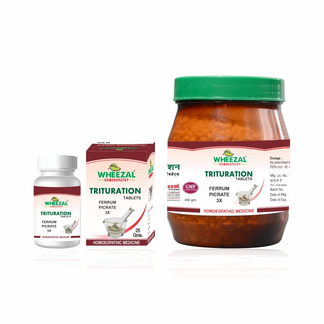 WHEEZAL FERRUM PICRATE TABLET (3X, 25 GM)