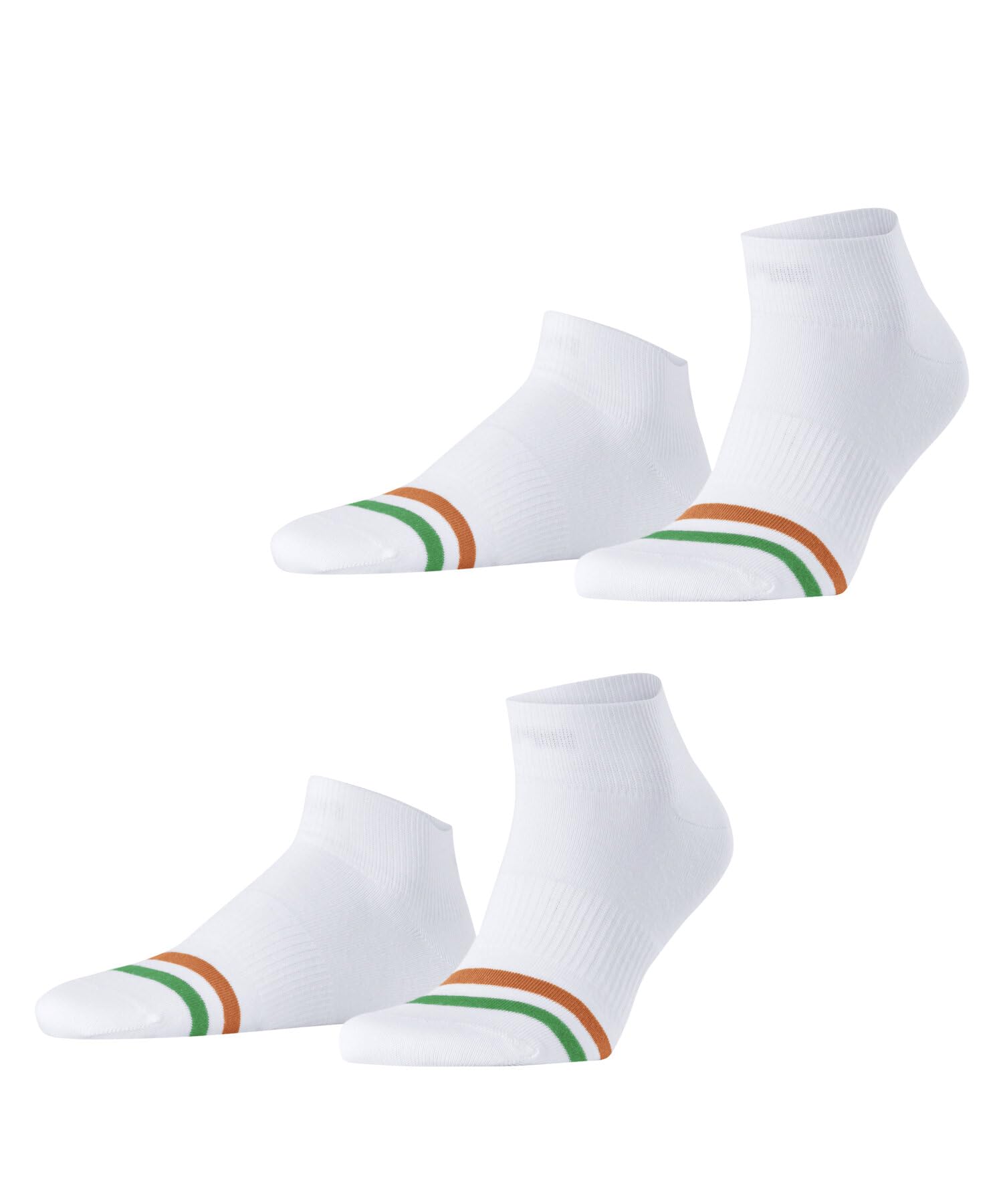 ESPRIT Herren Accent Stripe 2-Pack Sneakersocken atmungsaktive biologische Baumwolle kurz gemustert 2 Paar