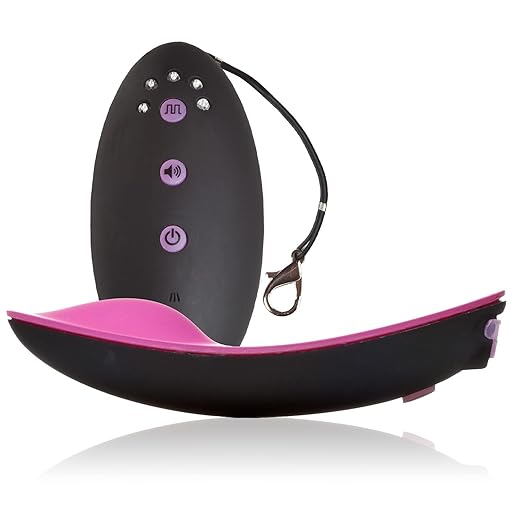 OhMiBod Club Vibe 2.0H Wearable Panty Vibrator, Couple Sex Toys, Wireless Remote Control Virator with 2 Play Modes, Adult Toys for Home, Club, and Party, Sexy Toys - Pink/Black
