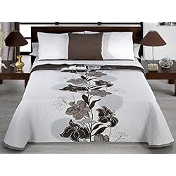 Colchas Tonos Marrones Cañete - Colcha Capa ISIS Cama 150 - Color Marrón