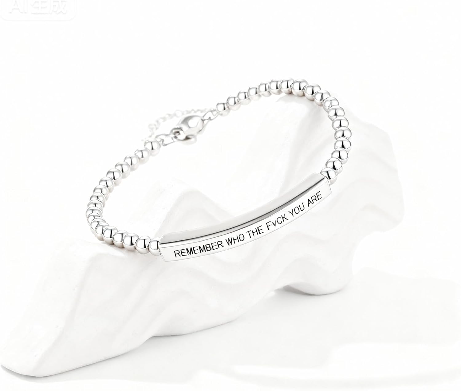 72ore Dont Let The Hard Days Win Bracelet Don't Let the Hard Days Win Remember Who The F You Are Inspirational Gifts for Women - Image 7