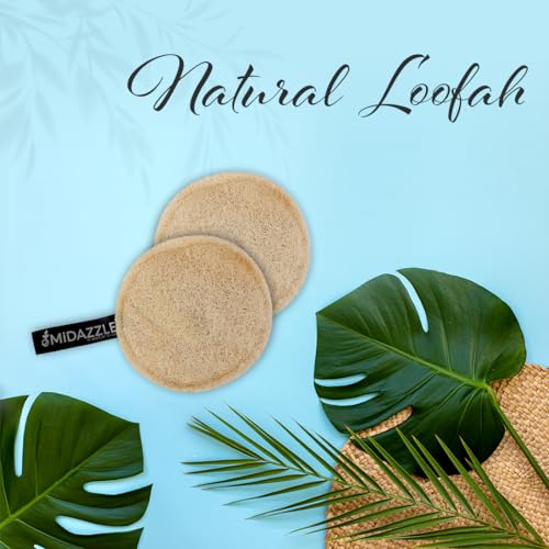 Midazzle 100% Natural Body Scrubber Loofah for Bathing (Round) (Pack of 1) - Image 3