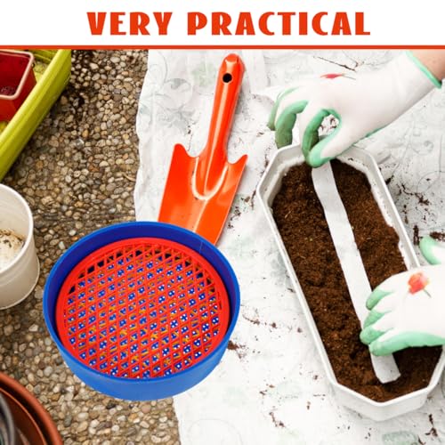 Mipcase set colador de suelo plástico para jardín miniatura 7