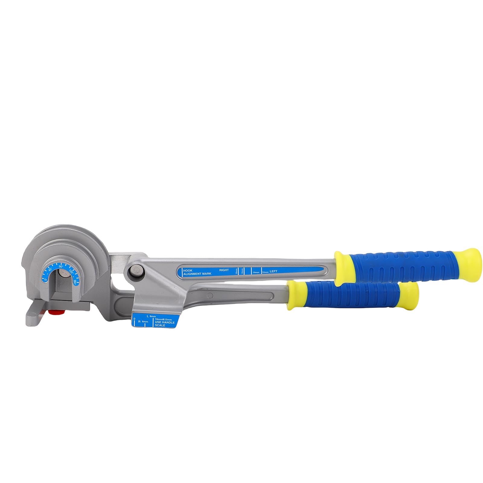 Ręczna giętarka do rur Konstrukcja 3 w 1 do rur 6 mm, 10 mm i 12 mm - Narzędzie do gięcia rur ze stopu aluminium od 0 do 180 stopni do rur miedzianych, aluminiowych i ze stali