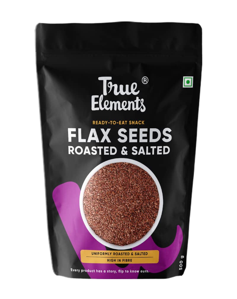 True Elements Flax Seeds Salted Crunch 500G By True Elements - Roasted Seeds For Eating | Flax Seeds For Weight Loss | High In Fibre | Alsi Seeds | Protein Rich Superfood (B0B42L6X6Y) Amazon Price History, Amazon Price Tracker