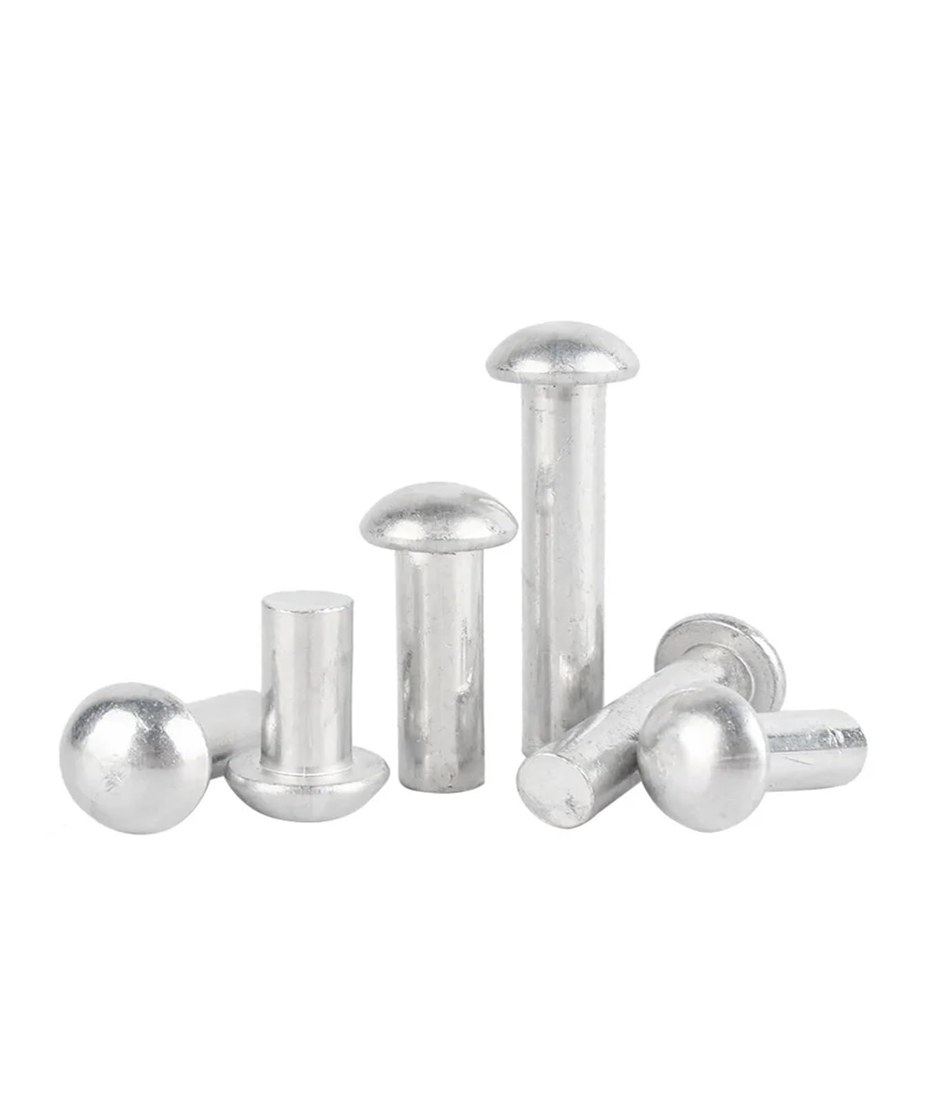 Confezione di Rivetti, Rivetti in Alluminio a Test Rivetto autobloccante a Testa bombata semitonda in Alluminio M2-M8 GB867(40mm,M2-100pcs)