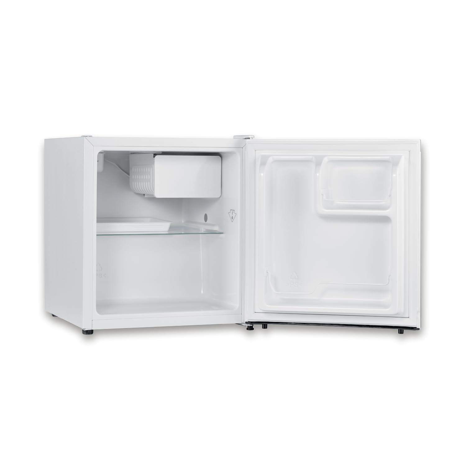 SEVERIN Mini nevera con compartimento de baja temperatura, nevera pequeña con estante intermedio, mini frigorífico de bajo consumo para hogares pequeños, 45 litros, blanco, KB 8877