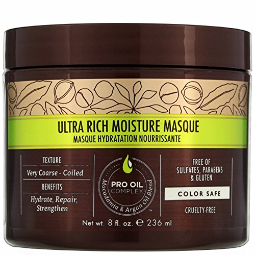 Macadamia Professional Masque hydratant ultra riche pour cheveux très épais ou ondulés 236 ml