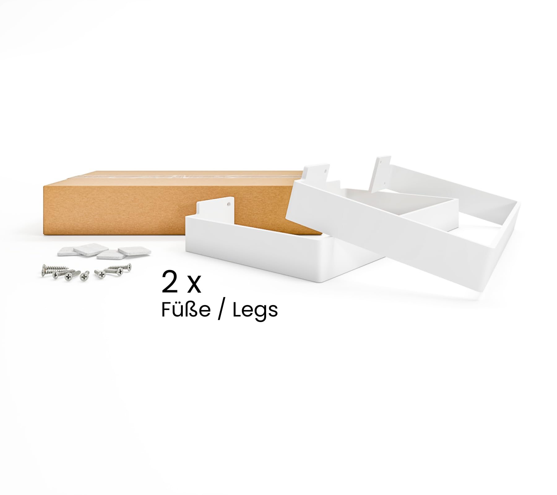 HEVVA 20 cm hoge meubelpoten 20/25/30/35/40/45/50 cm | Graz | Meubelpoten, kastpoten, sokkelpoot voor kast, bank, sofa, bed of dressoir | (35 cm, 2er Set - Klaarlak