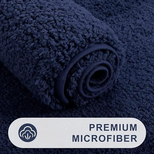 Image of HOWNICE Doormat for Bedroom,Bathroom,Kitchen,Living Room,Home Entrance,RoomMats,Foot Mats,Floor mat Main Door,Rug,Non Slip Mats,Door Mate,Fluffy,Door Mat,Door Matt (Bed Room Mat Blue)